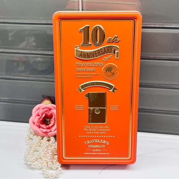 Traveler's Notebook Mini 10th Anniversary Can Set travelers Notebook Mini - Picture 1 of 9